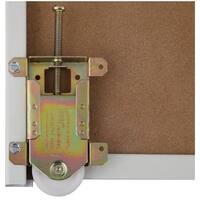72 in. x 81 in. Beaufort White Prefinished Hardboard Panels Steel Framed Interior Sliding Closet Door