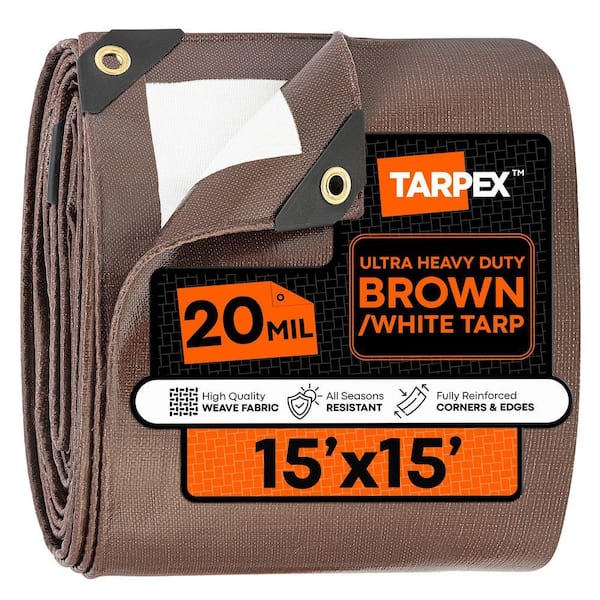 【新品未使用品】WO_200 WING TARP NOVA Tarpex 20 Mil Ultra Heavy-Duty Polyethylene Tarp 15 ft. x 15 ft