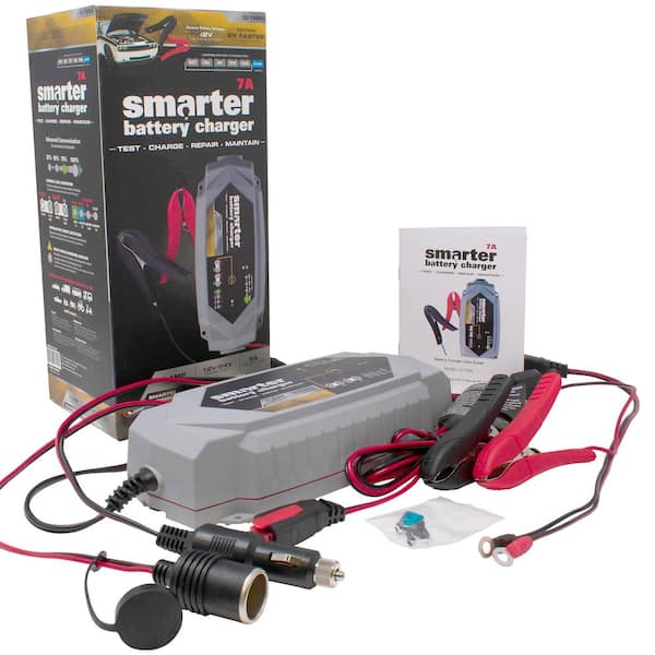 Smartech BC-7000 Smart Automotive Battery Charger Maintainer Repairer Tester with Advanced Desulphation Process
