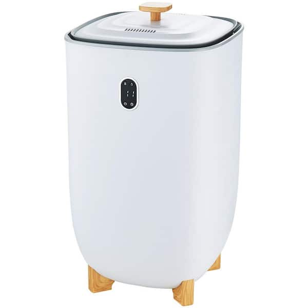 Towel Warmer 35L, Towel Warmer Bucket Drying Modes 2-5h, Heating 20-90 Min Off, Single LED Screen Electric Plug-ln White