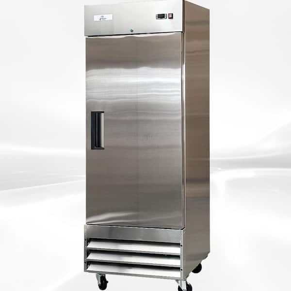 Cooler Depot 23-cu ft Frost-free One Door Commercial Upright Freezer Commercial Freezer in Stainless Steel