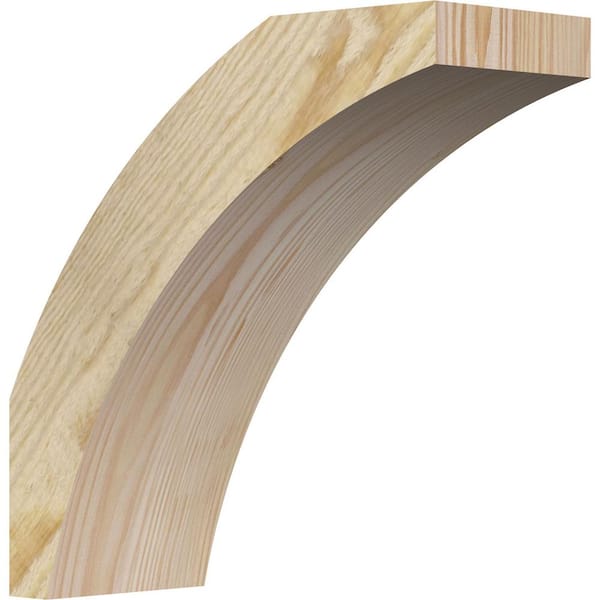 Ekena Millwork 4"W x 10"D x 10"H Thorton Rough Sawn Knee Brace, Douglas Fir