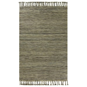 Green 5 ft. x 8 ft. Abstract Area Rug