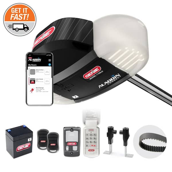 1-1/4 HPC Belt Drive Smart Garage Door Opener with Battery Backup and LED