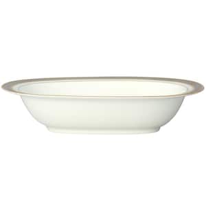 10-1/2 in. 24 oz. Brilliance White Bone China Oval Vegetable Bowl