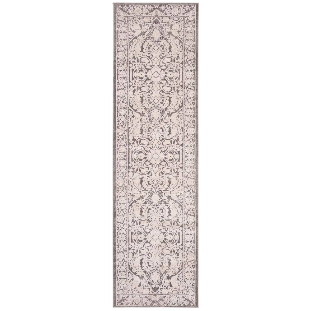 Reflection Cream/Ivory 9 ft. x 12 ft. Border Floral Area Rug