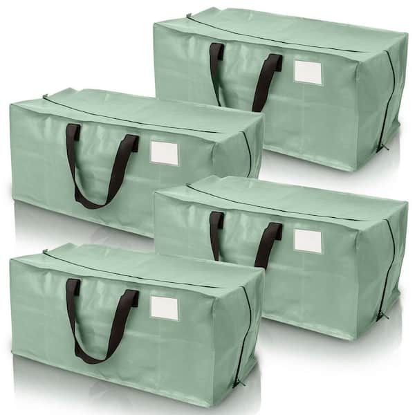 20 gal. Heavy-Duty Moving and Storage Bag Sage Polypropylene (4-Pack)