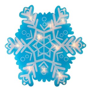 11.75 in. Lighted Snowflake Christmas Window Silhouette