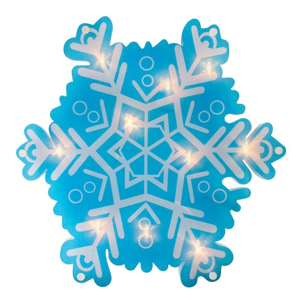 Northlight 11.75 in. Lighted Snowflake Christmas Window Silhouette