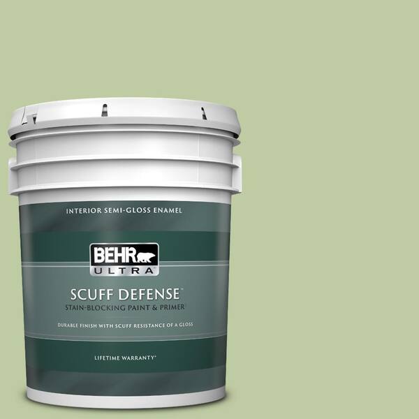 BEHR ULTRA 5 gal. #M360-4 Marjoram Extra Durable Semi-Gloss Enamel Interior Paint & Primer