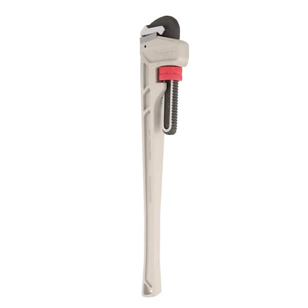 Photo 1 of 24 in. Aluminum Pipe Wrench with 2-1/2 in. Jaw Capacity