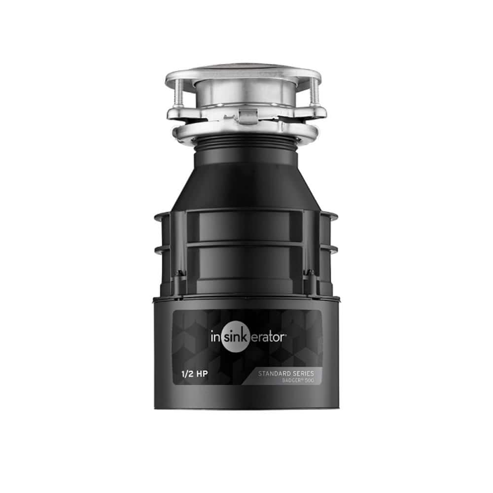 InSinkErator Badger 500, 1/2 HP Continuous Feed Kitchen Garbage Disposal, Standard Series