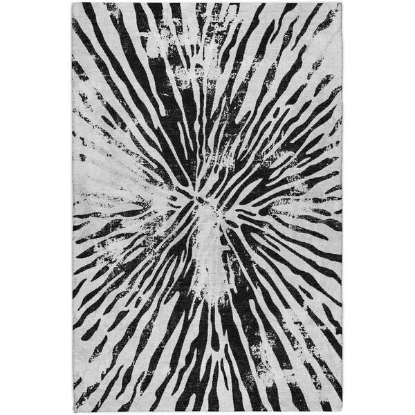 Dream Shag Premium Machine Washable Abstract ADS818 Ivory 10 ft. x 14 ft. Area Rug