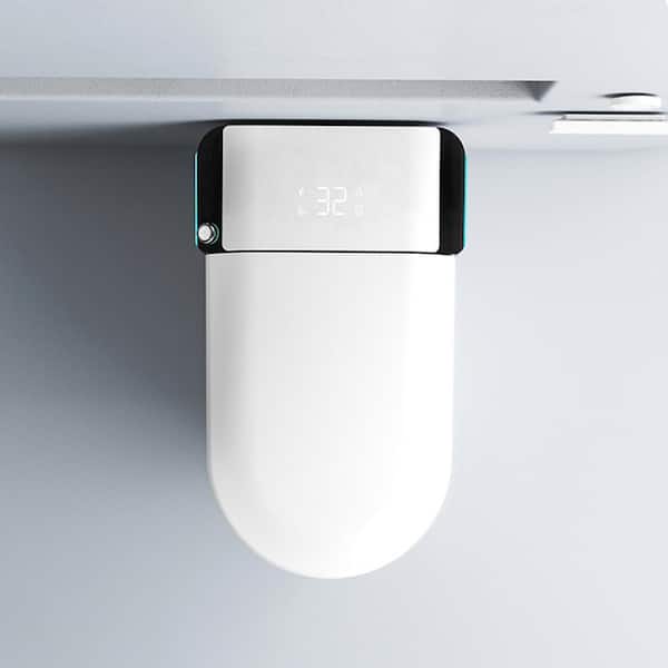 CATALINA 1.28 GPF Smart Bidet Toilet with Auto Open/Close Lid, Gloss White