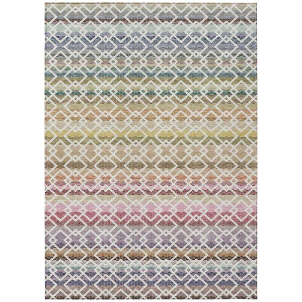 Chantille Machine Washable Indoor/Outdoor Abstract ACN2531 Ivory 10 ft. x 14 ft. Area Rug