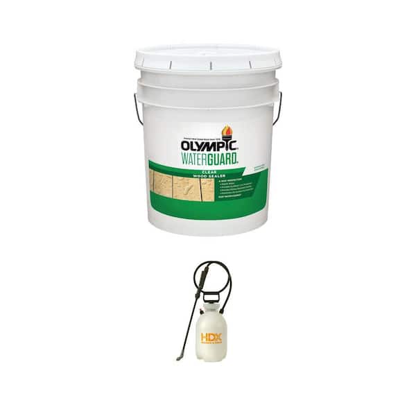 2 gal. Bleach and Deck Sprayer with Waterguard 5 gal. Clear Wood Sealer Combo