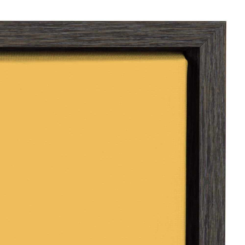 Kate and Laurel Words, Black Framed Canvas Art Print, 18x24