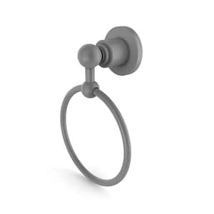 Astor Place Collection Towel Ring in Matte Gray