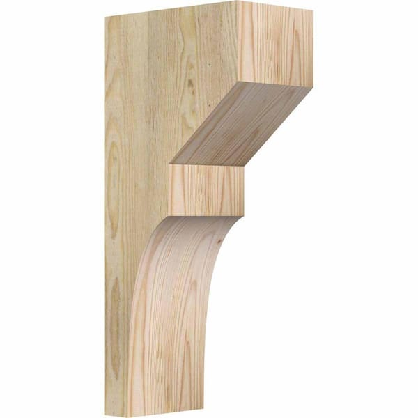 Ekena Millwork 6 in. x 10 in. x 22 in. Douglas Fir Monterey Rough Sawn Corbel