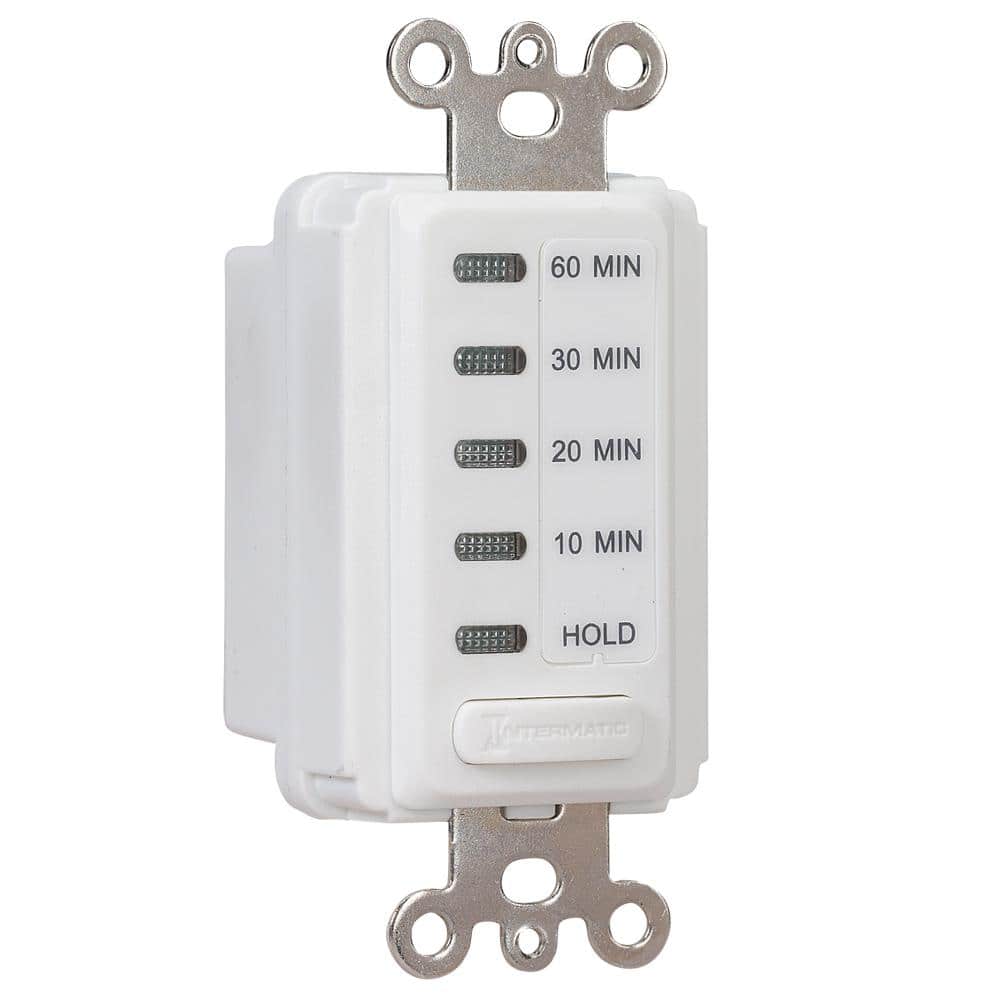 White Electronic Auto-Off Timer Switch with Hold Feature