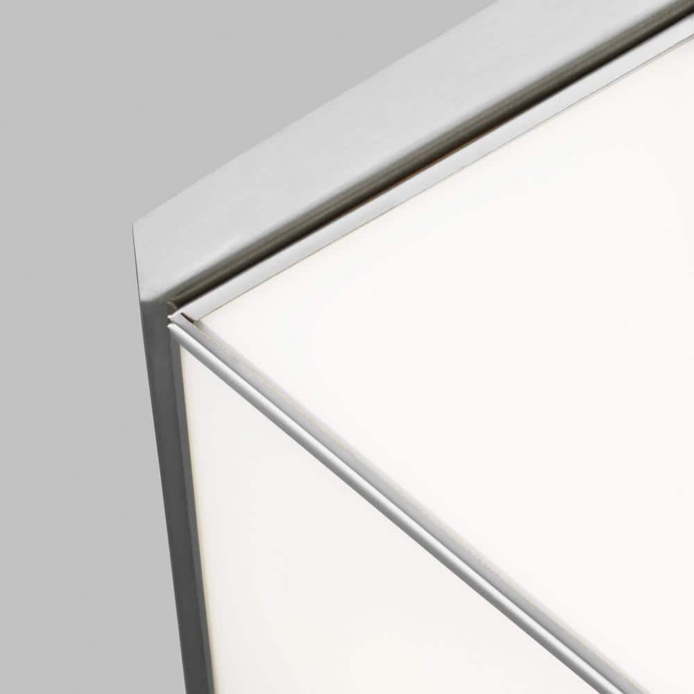 Morrison 20'' Brushed Nickel Indoor/Outdoor Flush Mount with Glass Shade
