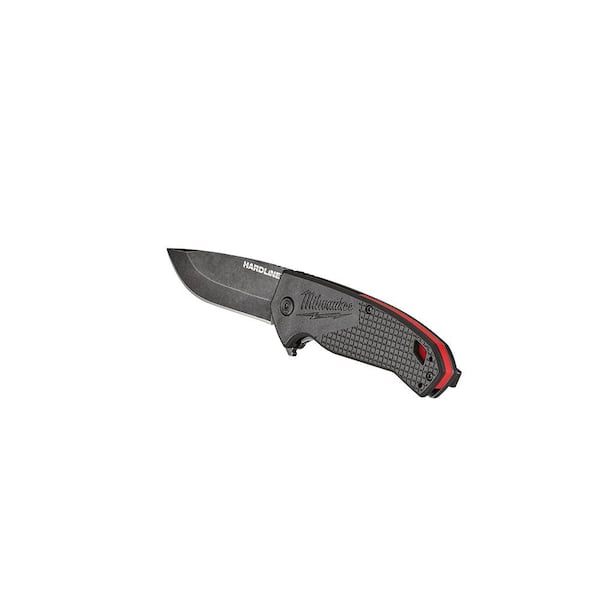 Milwaukee - 3 in. Hardline D2 Steel Smooth Blade Pocket Folding Knife