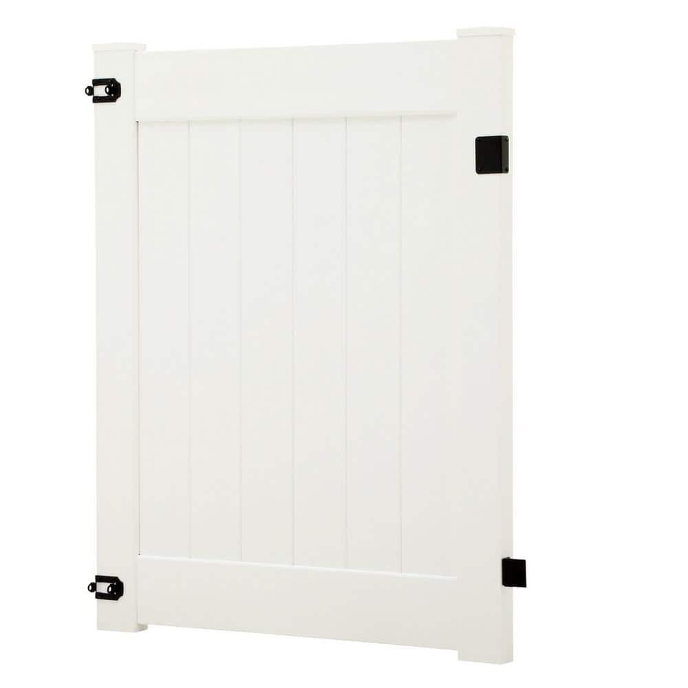 Linden 4 ft. W x 5 ft. H White Vinyl Un-Assembled Fence Gate price history on PriceWatchPro
