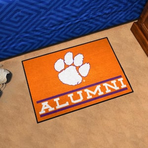 Clemson Tigers Alumni Orange 1.5 ft. x 2.5 ft. Starter Area Rug