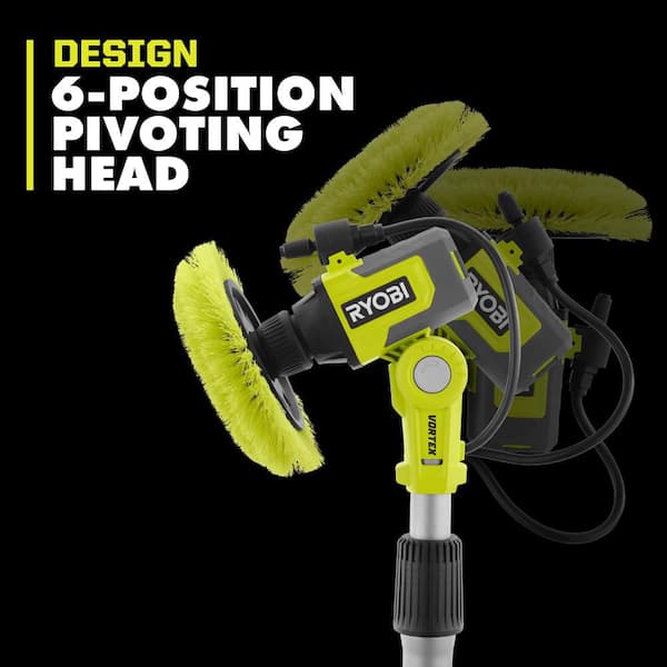 RYOBI - ONE+ 18V Cordless Soap Dispensing Scrubber Kit with 2.0 Ah Battery and Charger