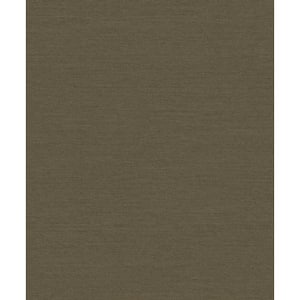 Boutique Collection Brown Horizontal Weave Effect Non-Pasted Paper on Non-Woven Wallpaper Sample