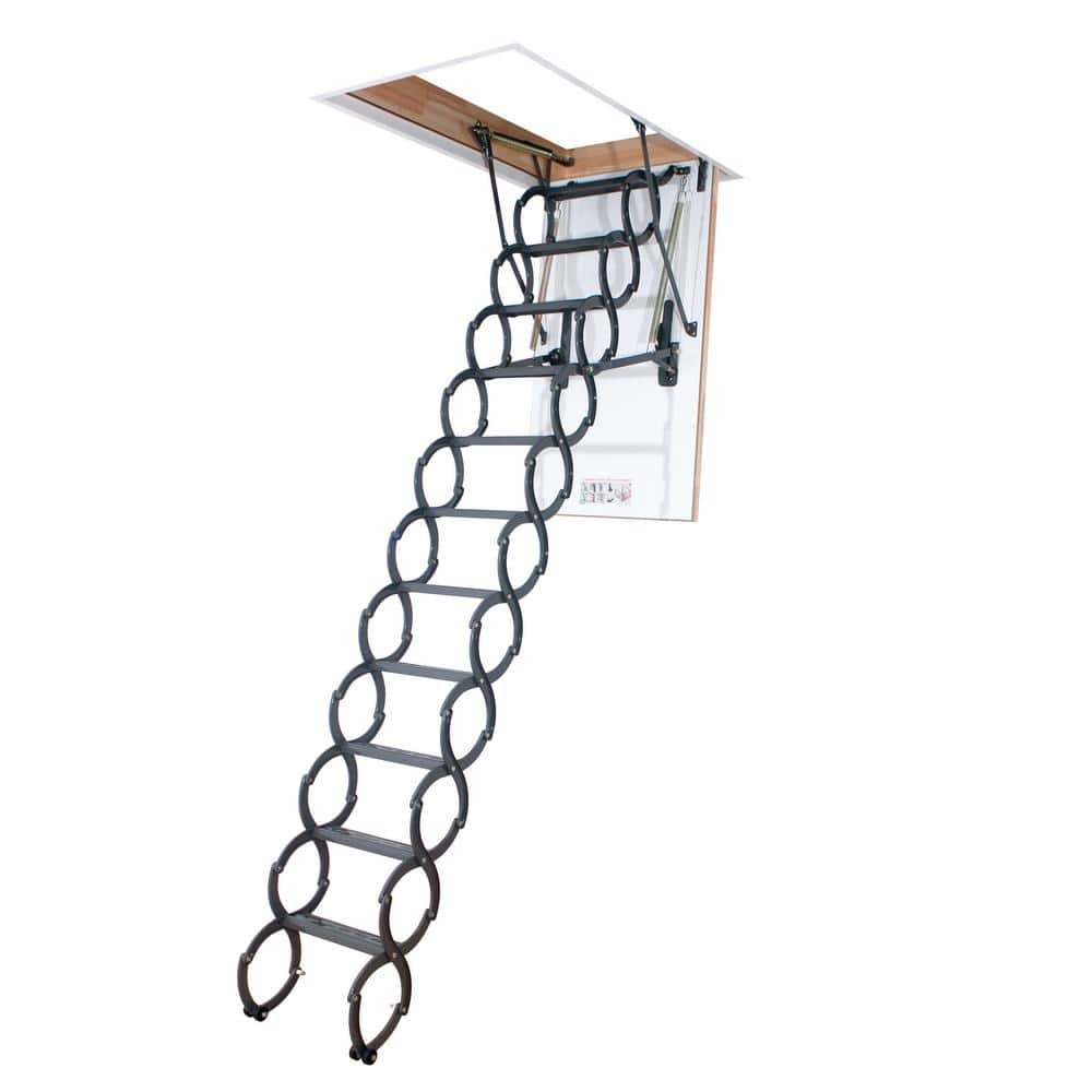 "LST Insulated Steel Scissor Attic Ladder 7' 7"" - 9' 2"", 22.5 x 47 with 350 lb. Load Capacity" price history on PriceWatchPro