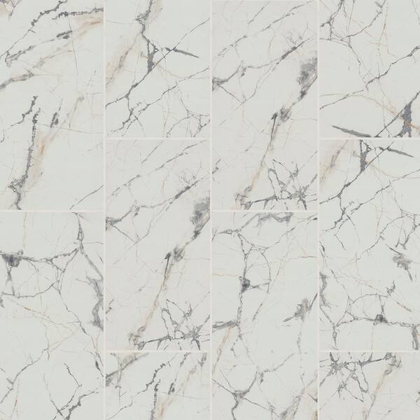 MSI Take Home Tile Sample - Lockson Mix 4 in. x 4 in. Glossy White