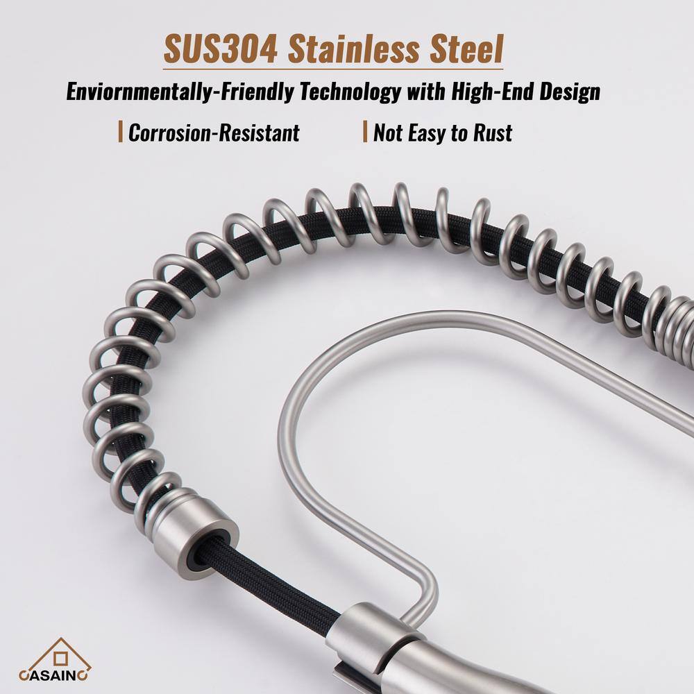 32'' Stainless Steel Undermount Kitchen Sink with Faucet and Accessories