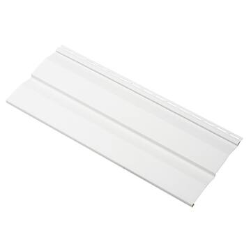Ply Gem Take Home Sample Transformations Double 4.5 in. x 24 in. Dutch Lap Vinyl Siding in White TR45SAMPL04