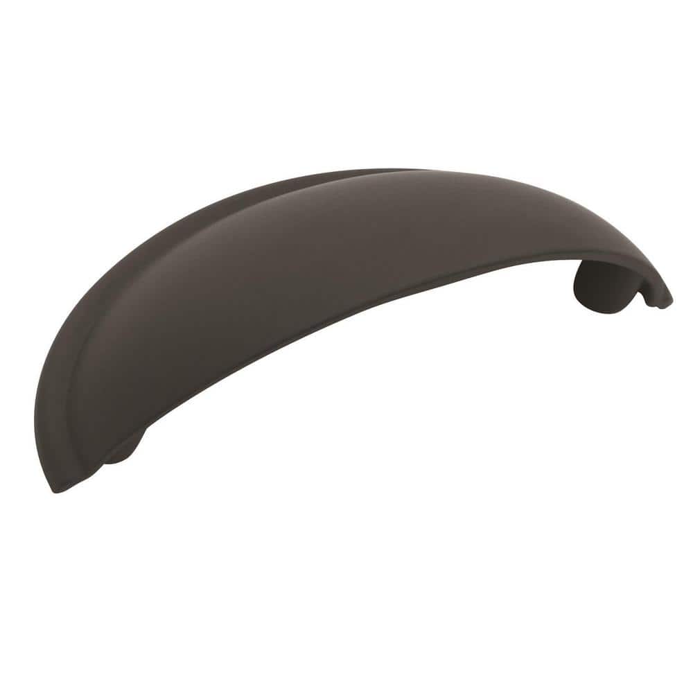 Cup Pulls 2-1/2 in. (64mm) Traditional Matte Black Cabinet Cup Pull