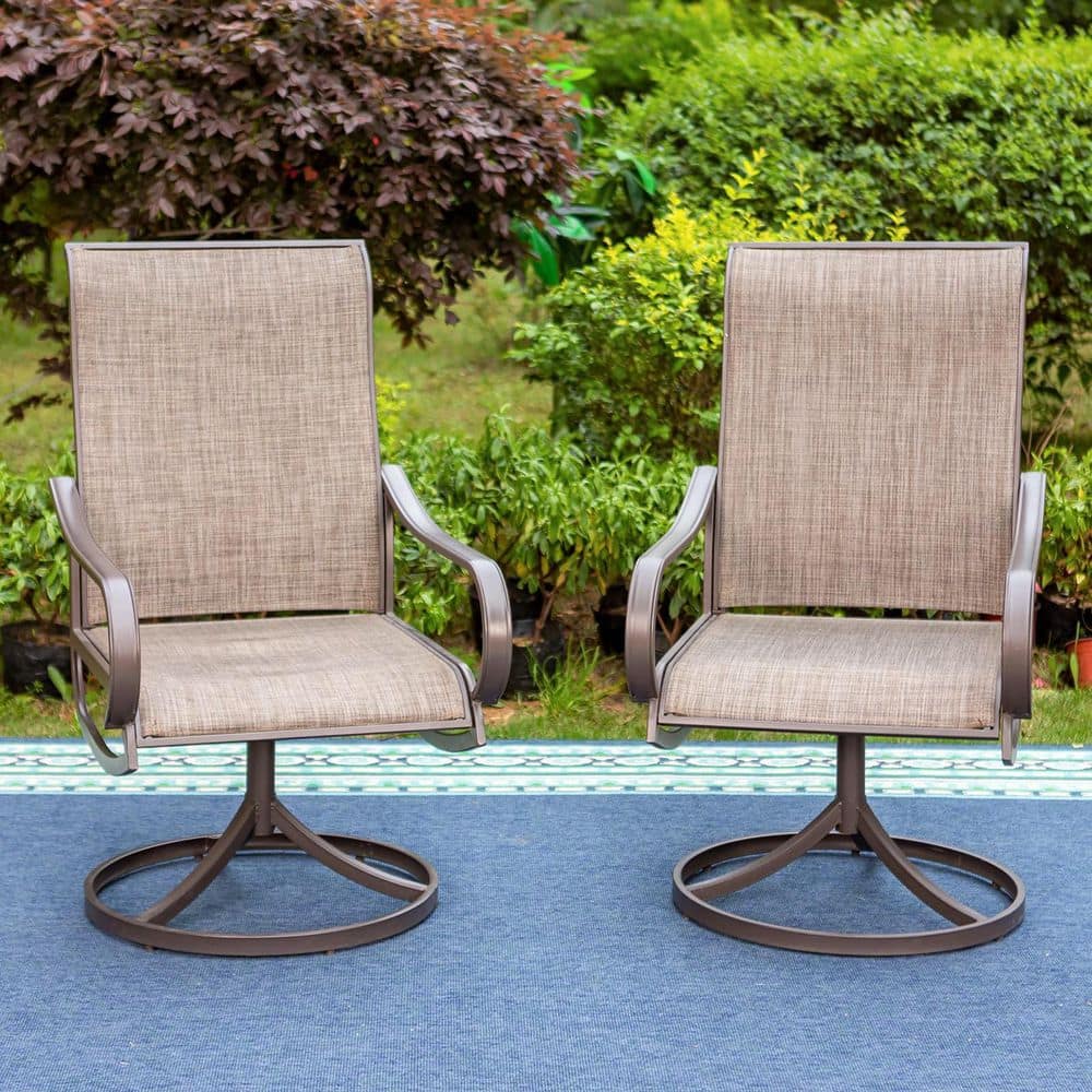 Pierside Woven Swivel Chairs - 2 Pack