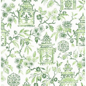 Helaine Green Pagoda Wallpaper Sample