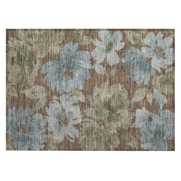 Chantille Machine Washable Indoor/Outdoor Abstract ACN3014 Chocolate 2 ft. x 3 ft. Accent Rug