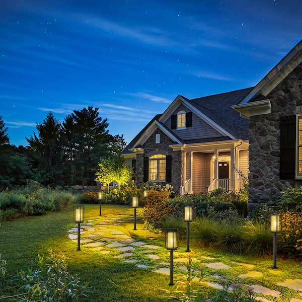 C Cattleya Low Voltage Black Solar Integrated LED Weather