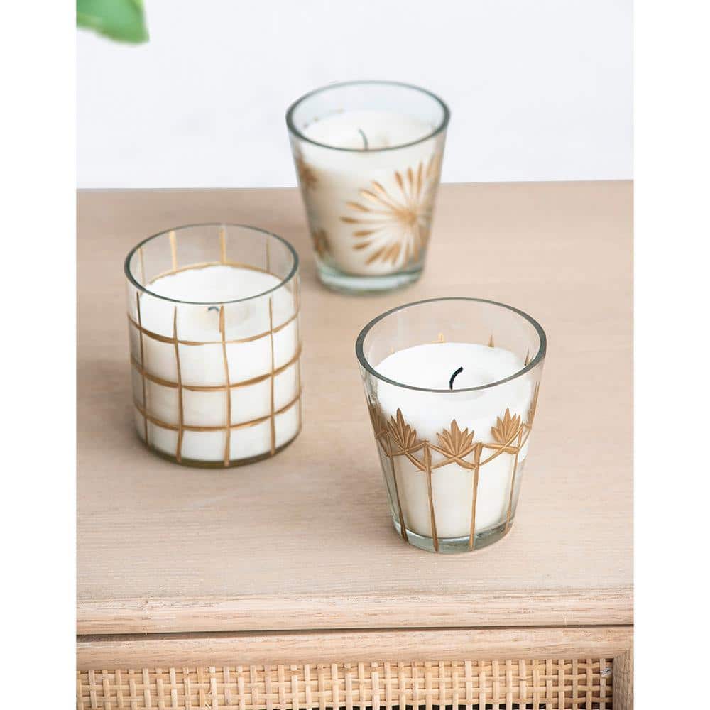 Soy Wax Candles - Set of 4 - Gold (Set of 4)