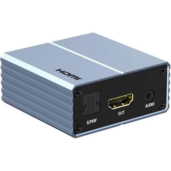 phyfalip HDMI Audio Extractor 4k, HDMI to Optical Audio Adapter with S/PDIF Plus 3. 5mm AUX Output