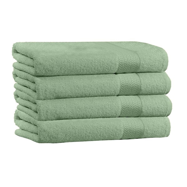 100% Cotton Quick Dry and Luxury Assorted Bath Towels (Pack of 4)