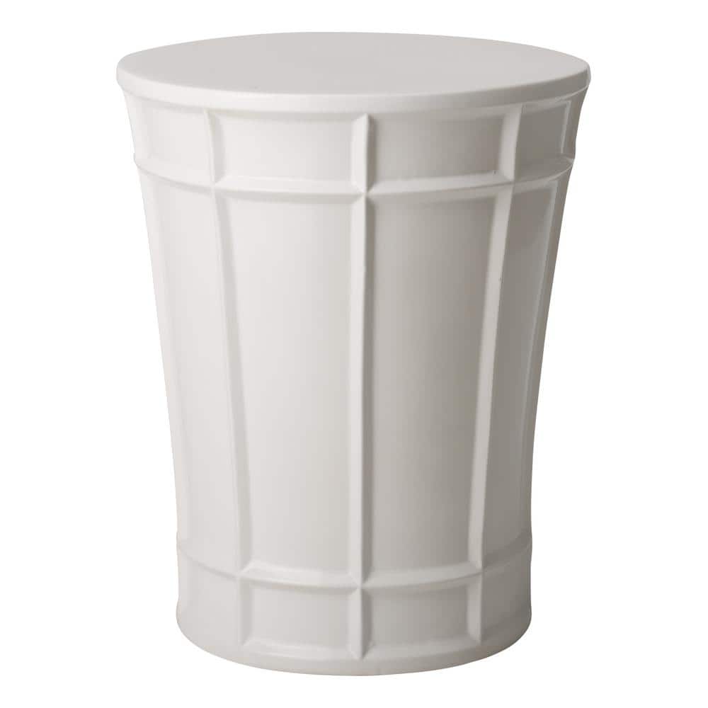 Varro 22.5 in. H White Round Ceramic Garden Stool price history on PriceWatchPro