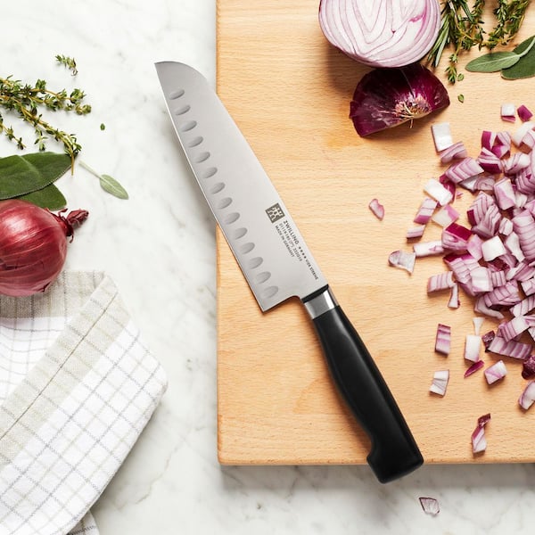 ZWILLING Four Star 7-inch stainless steel full tang Hollow Edge