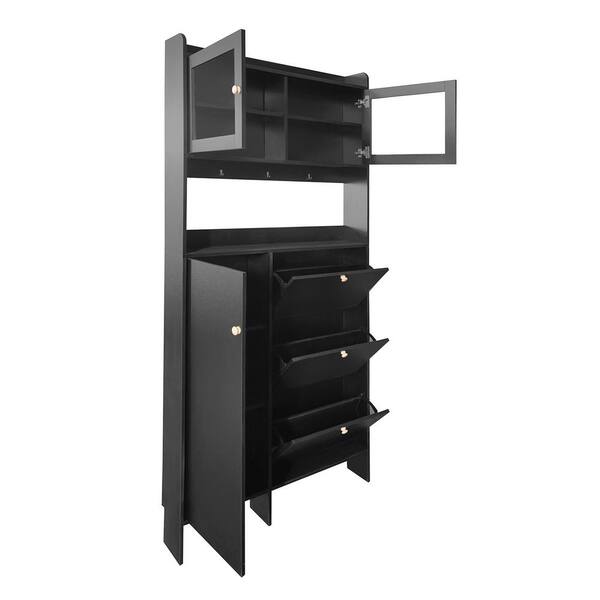 Mondawe Black 2-Drawer 17.7-in File Cabinet