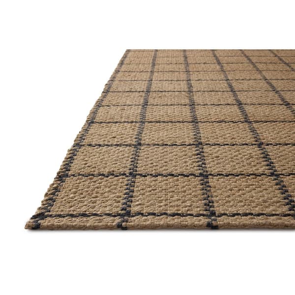 Chris Love Julia Fletcher Natural / Black 8 ft. 6 in. x 11 ft. 6 in.  Contemporary Area Rug