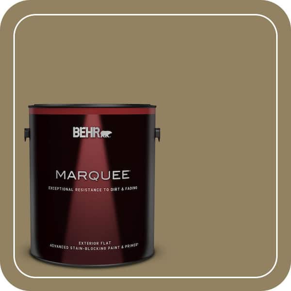 BEHR MARQUEE 1 gal. #PPU8-02 Gingko Tree Flat Exterior Paint & Primer