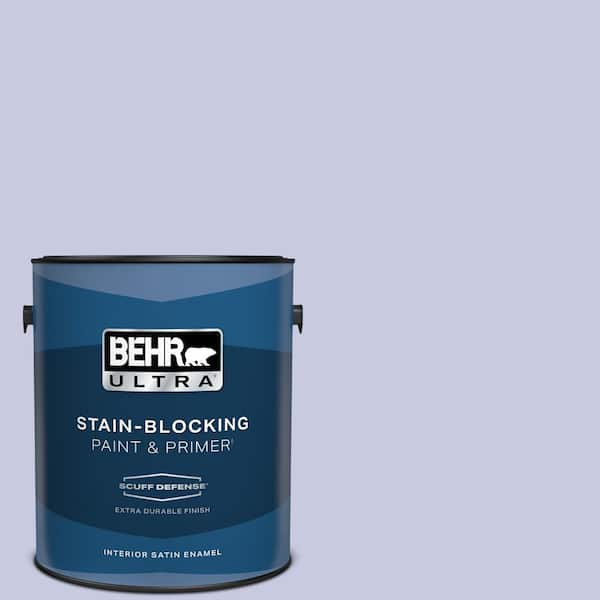 BEHR ULTRA 1 gal. #630C-3 Timeless Lilac Extra Durable Satin Enamel Interior Paint & Primer