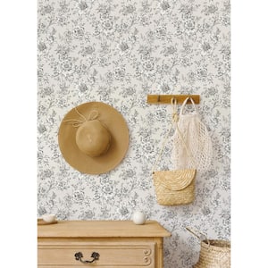 Taupe Winifred Peel and Stick Wallpaper