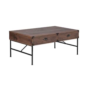 Bombay 42.2 in. Walnut 22 in. Rectangle Wood Top Coffee Table